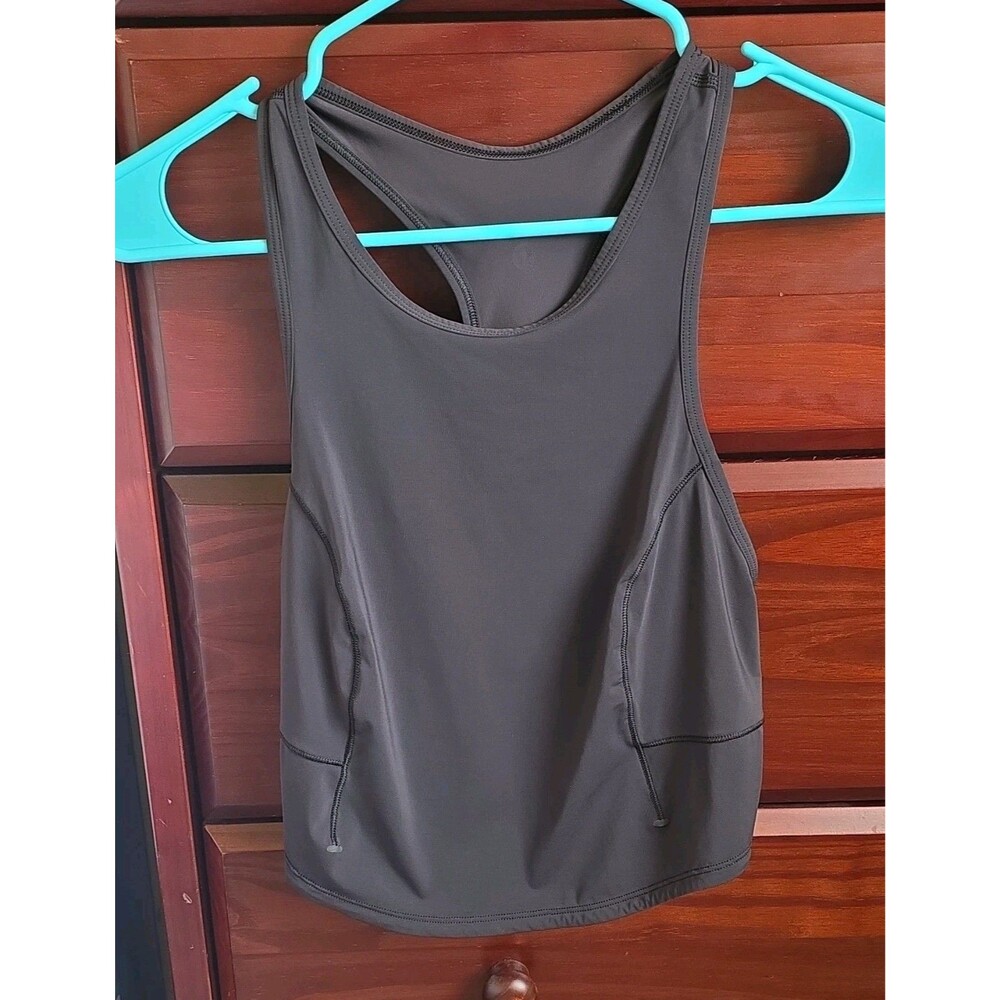 Lululemon Black Racerback Pullover Sports Bra Logo Solid Women S  No size.
